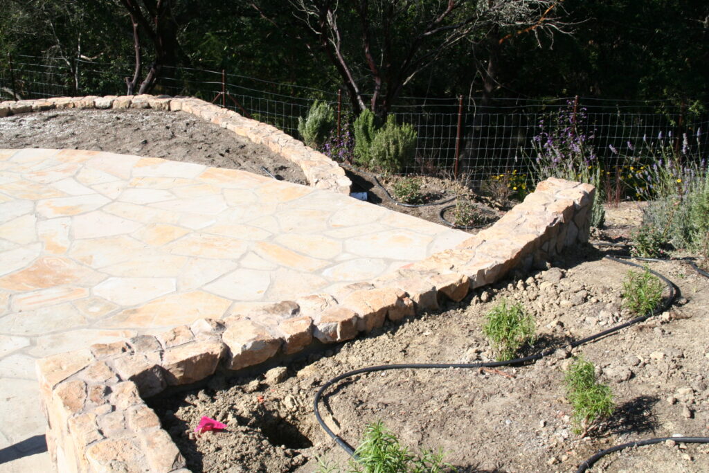 hardscape landscaping project recently completed by Masonry by Conrad