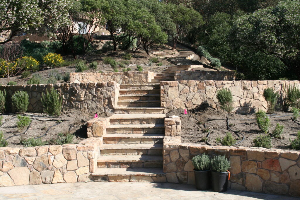 hardscape landscaping project recently completed by Masonry by Conrad