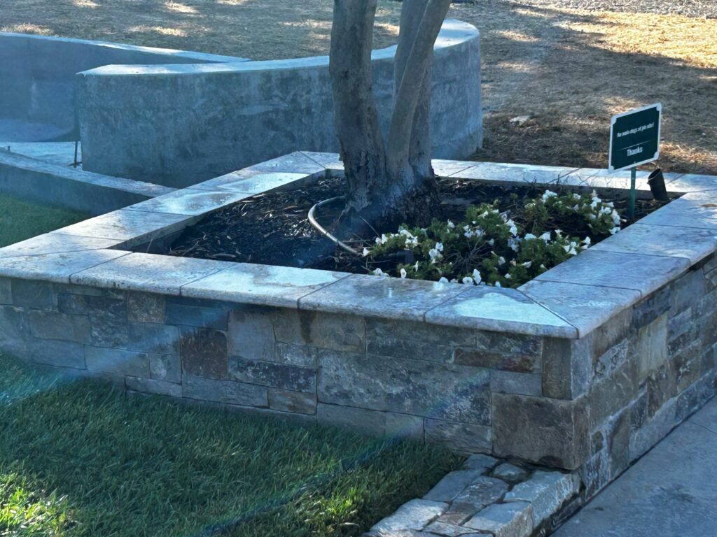 granite arbor outside